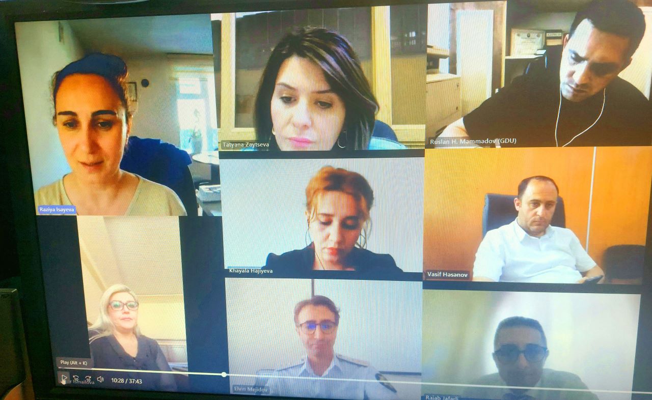 Online Meeting with Azerbaijani Partner Universities within  DIRNA Project   